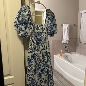 Floral Puff Sleeve Dress